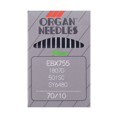 Иглы ORGAN EBх755 №70 (уп.10шт) (0)