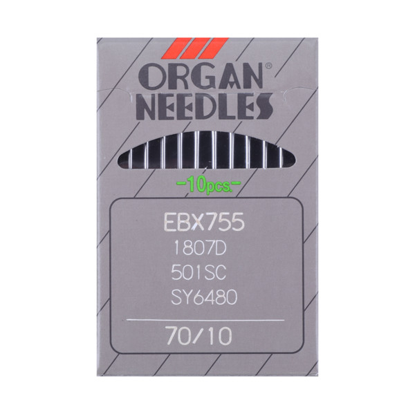 Иглы ORGAN EBх755 №70 (уп.10шт)0