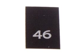 р046пч 46 - размерник - черный (уп.200 шт) купить по цене 120 руб - в интернет-магазине Веллтекс | Орел
